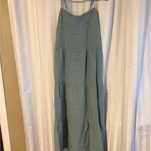 Bellevina Sky Blue Maxi Skirt